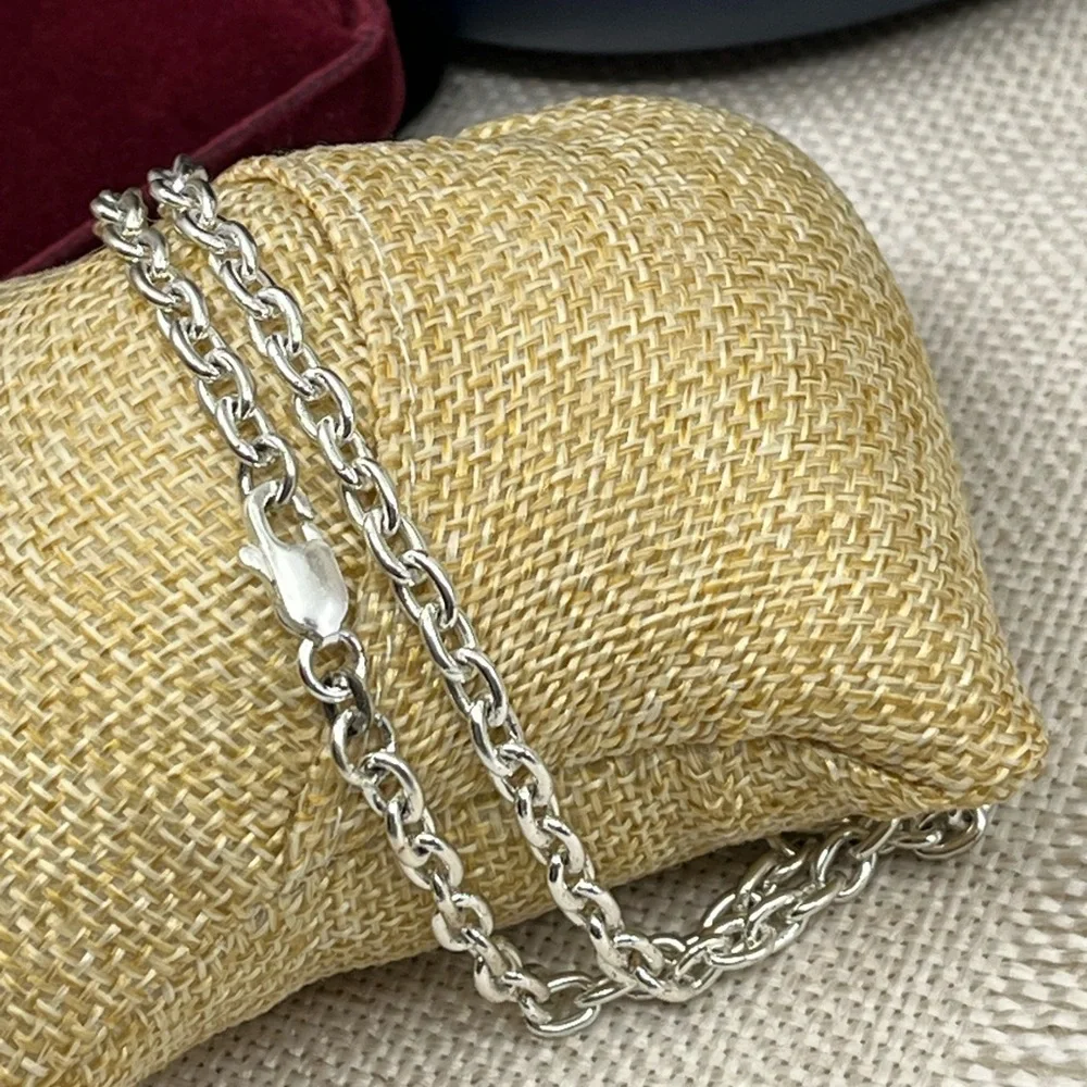 Timeless 925 Sterling Silver Rope Chain Necklace – 18” - Picture 9 of 16
